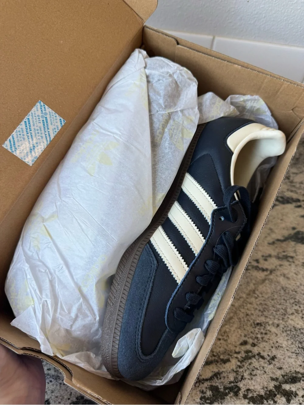 adidas Samba OG Night Navy. Men’s 7 = W 8.5. New in box.